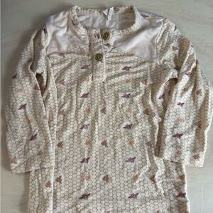 Kate Quinn The Woods Long Sleeve Honeycomb Patterned Shirt